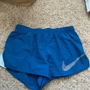 Blue Nike athletic shorts size medium